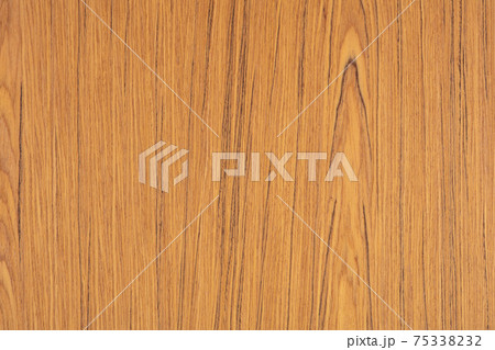 Teak Flamed veneer background in brown color, texture for home design. 75338232