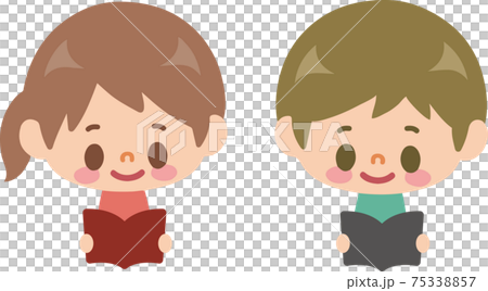 Boys and girls reading 75338857