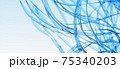 Abstract Background Transparent Blue Wire on White 75340203