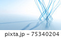Abstract 3d Background with transparent blue lines on white 75340204