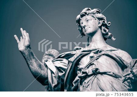Statue of Angel with the Nails. Rome, Italy Statue of Angel with the Nails. Rome, Italy 75343655