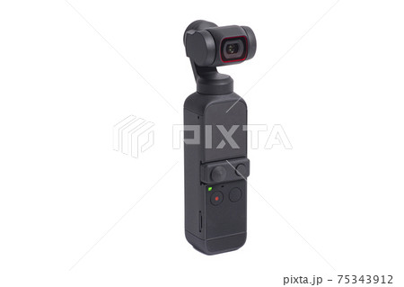 Action Camera isolated on white background Action Camera isolated on white background 75343912