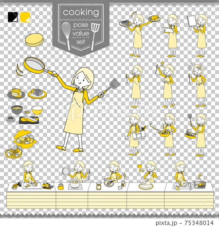 2tone suit business women_cooking 75348014
