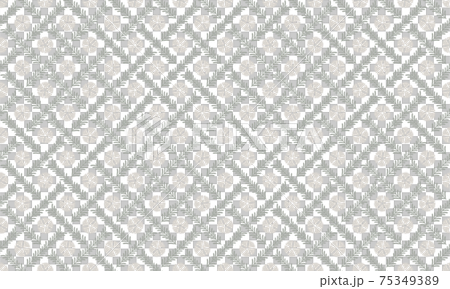 和柄素材　撫子襷模様　シームレスパターン 75349389