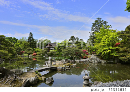 桂離宮　州浜と天の橋立 75351655