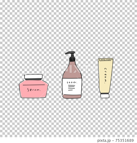 Simple fashionable basic cosmetics set Simple fashionable basic cosmetics set 75351689