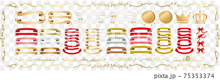 ribbon and frame illustration Vector 75353374