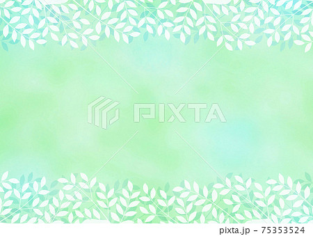 背景素材 木の葉 新緑 若葉 青葉のイラスト素材