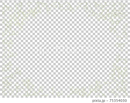 かすみ草の四角いフレーム(横) かすみ草の四角いフレーム(横) 75354030