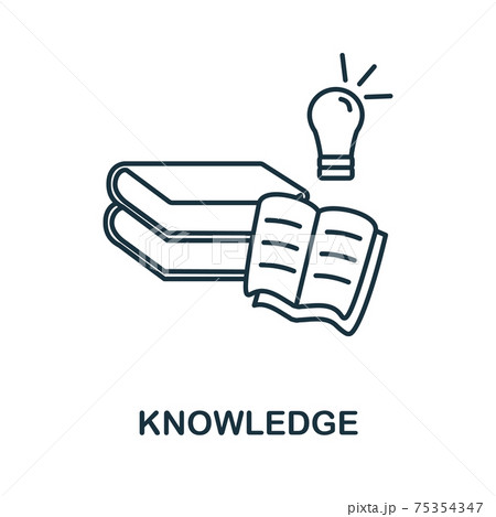 Knowledge icon. Simple illustration from startup collection. Creative Knowledge icon for web design, templates, infographics and more 75354347