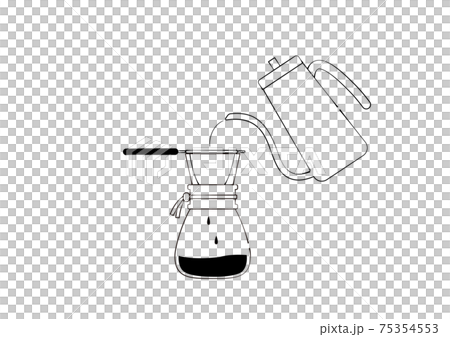 Coffee flannel drip type Hand drip to make coffee 75354553