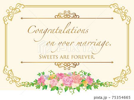 ウエディング カードのイラスト素材