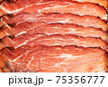 fresh sliced prosciutto 75356777