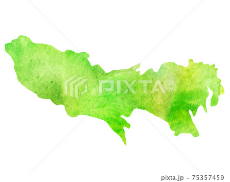 東京　地図　水彩　アイコン 75357459