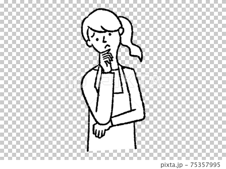 Woman tilting her head 02 Woman tilting her head 02 75357995
