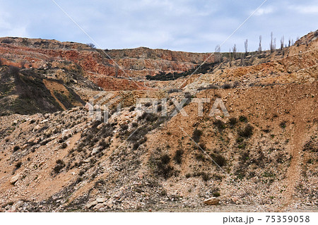 section of an old limestone quarry 75359058