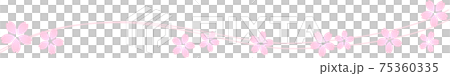 Cherry blossom decoration ruled line pink Cherry blossom decoration ruled line pink 75360335