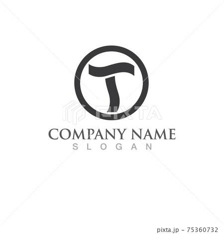 T letter logo and symbol vector image T letter logo and symbol vector image 75360732