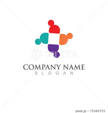 Community, network and social icon Community, network and social icon 75360755
