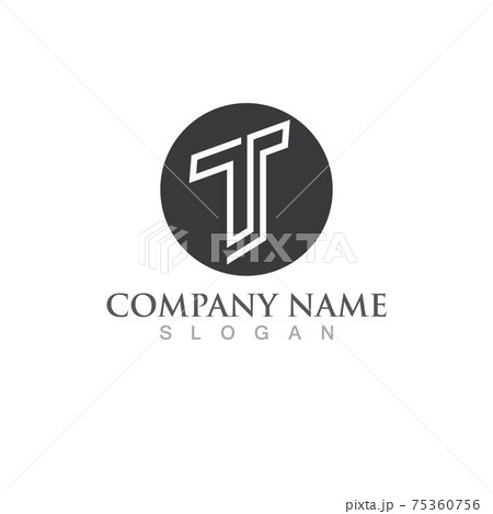 T letter logo and symbol vector image T letter logo and symbol vector image 75360756