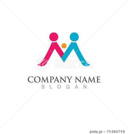 Adoption family care logo vector Adoption family care logo vector 75360759