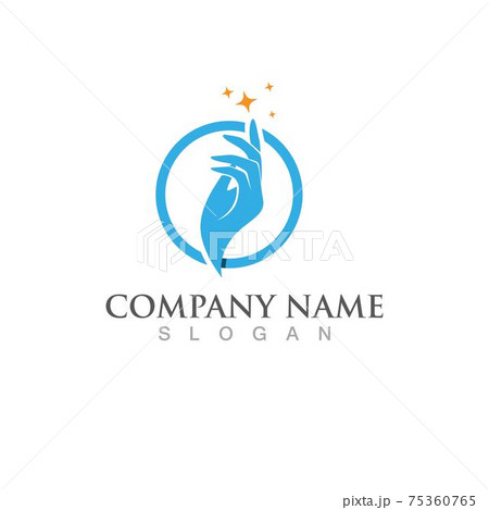 Hand magic logo and symbol vector icon 75360765