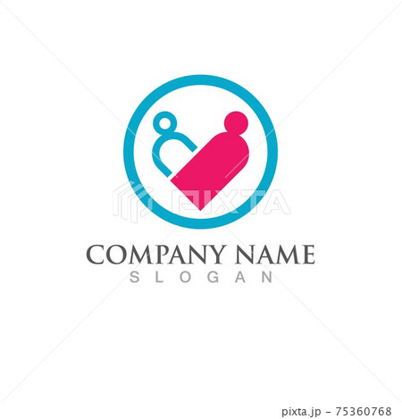 Adoption family care logo vector Adoption family care logo vector 75360768