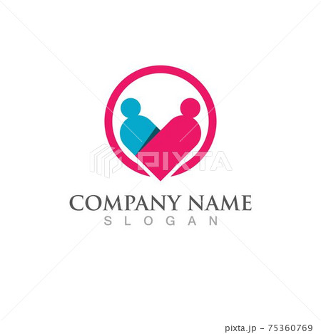 Adoption family care logo vector Adoption family care logo vector 75360769