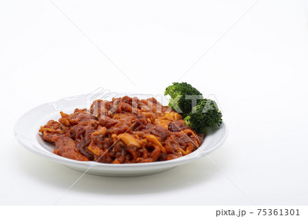 豚肉 野菜 食べ物 75361301