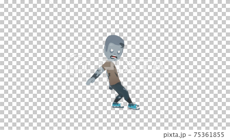 Zombie Dance Pop Solo Transparent Background - Stock 