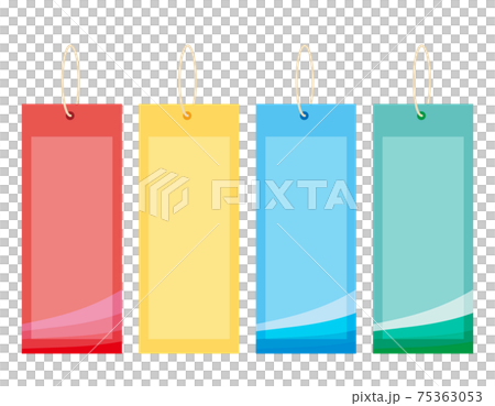 短冊のベクターイラスト 七夕飾りのイラスト素材