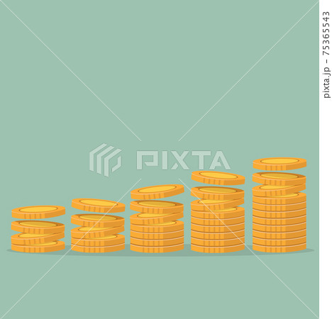 Stack of Gold Coins icon 75365543