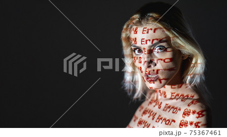 conceptual female portrait program failure hacker conceptual female portrait program failure hacker 75367461