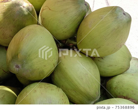 green coconut stock on shop for sell 75368896