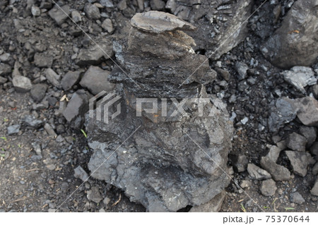black colored coal stock black colored coal stock 75370644