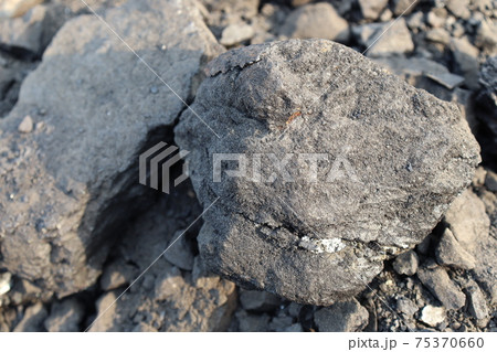 black colored coal stock 75370660