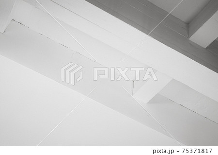 Abstract white interior background, ceiling fragment Abstract white interior background, ceiling fragment 75371817