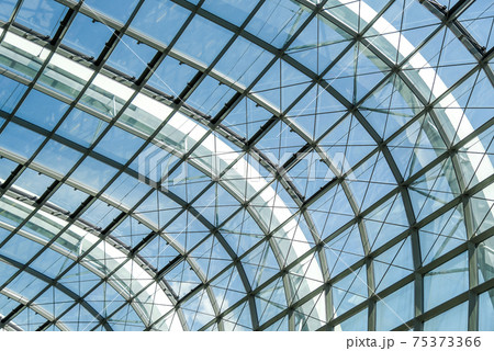 Abstract steel stucture glass facade Abstract steel stucture glass facade 75373366