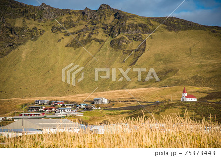 Vik, little town in Southern Iceland 75373443