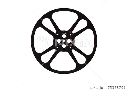 Old empty film reel isolated on white 75373791