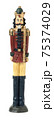 Soldier nutcracker isolated on white background 75374029