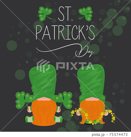Saint patricks day card 75374473
