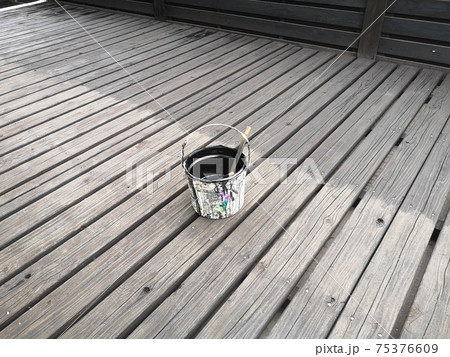 ウッドデッキ塗装(横) ウッドデッキ塗装(横) 75376609