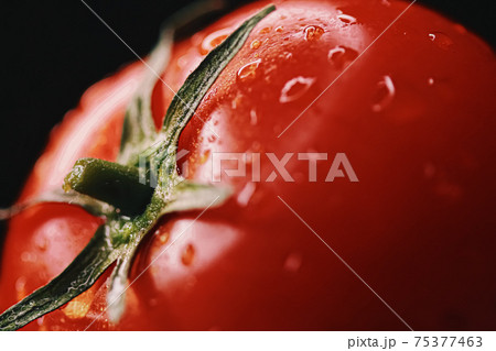 Fresh ripe tomato, organic food 75377463