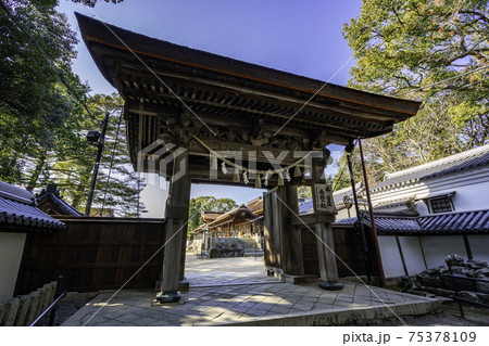 室津　賀茂神社　四脚門　兵庫県たつの市御津町 75378109