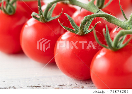 新鮮朝採り、房摘みトマト 新鮮朝採り、房摘みトマト 75378295