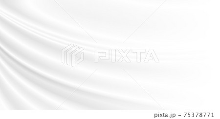 Abstract white fabric background with copy space 75378771