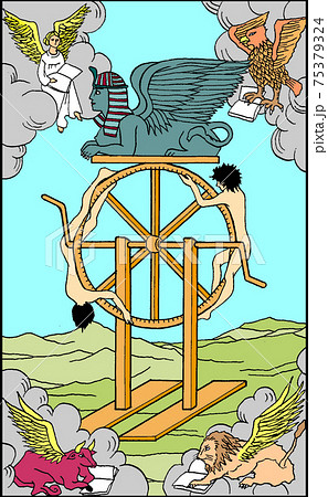 創作 手描きイラスト 運命の輪