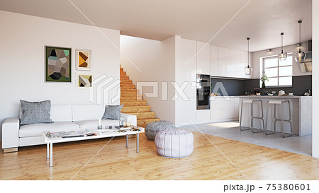 modern apartment interior 75380601
