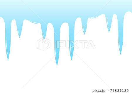 氷柱フレーム 長方形のイラスト素材
